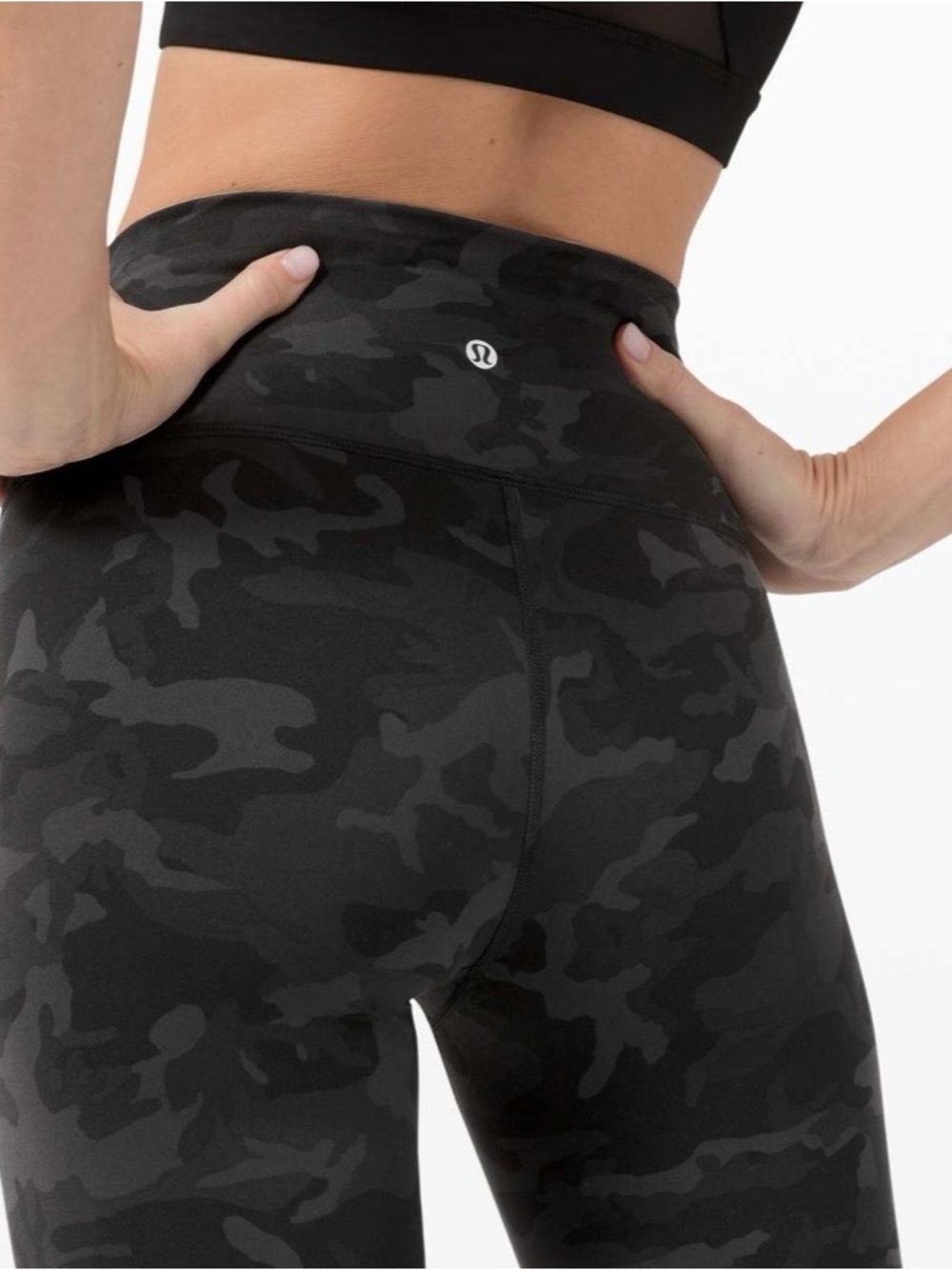 Lululemon Wunder Train High-Rise Tights 6 Black Camo